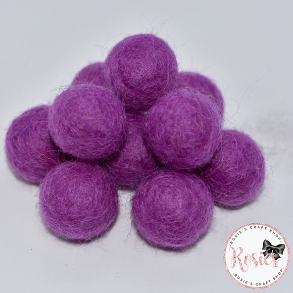 Grape 100% Wool Felt Ball