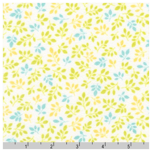 Yellow Floral - Monkey Hangout By Robert Kaufman - 100% Cotton Flannel Fabric - Rosie's Craft Shop Ltd