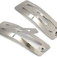 25 x 50mm Square Silver Snap Clips 5cm
