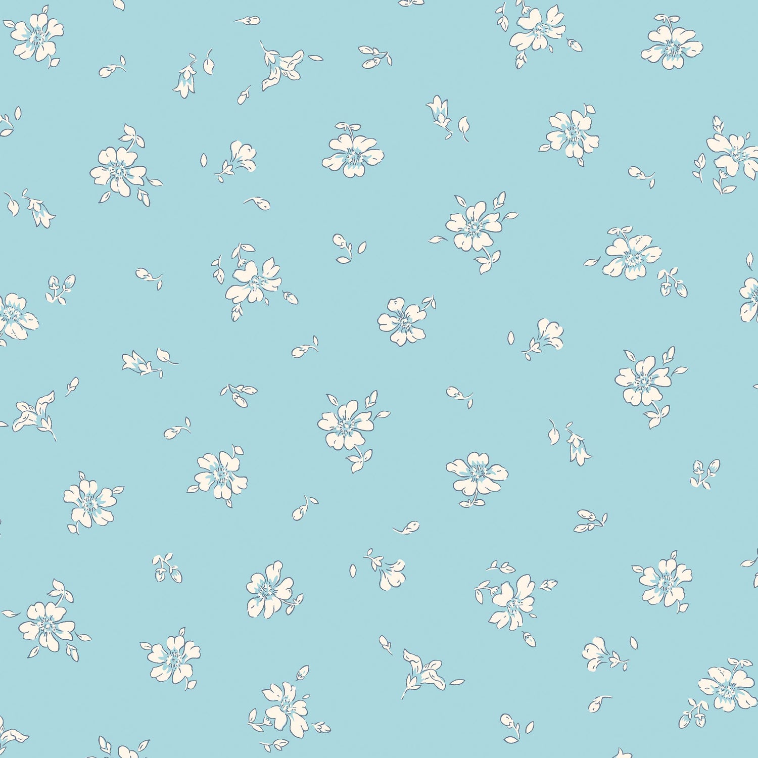 Floral Fabric Felt