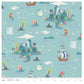 Neverland Island in Mint By Riley Blake - 100% Cotton Fabric - Rosie's Craft Shop Ltd