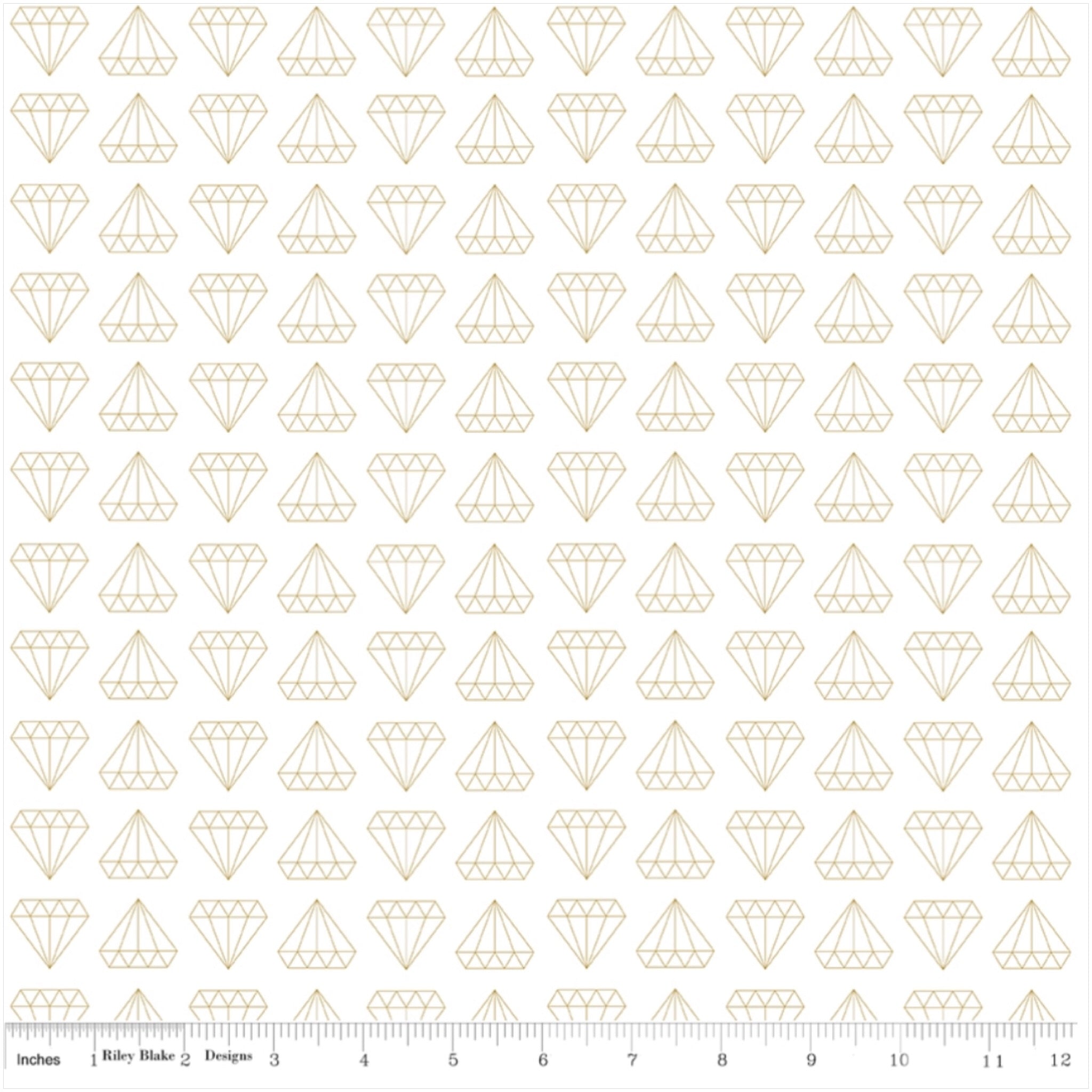 Diamond Shine Made to Sparkle - Shine Bright - Riley Blake Cotton Fabr ...