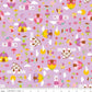 Toadstool Houses Purple - Fairy Garden - Riley Blake Cotton Fabric ✂️ £8 pm *SALE*