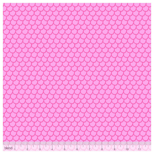 Mermaid Pink - Go Fish By Blend Fabrics. - 100% Cotton Fabric - Rosie's Craft Shop Ltd