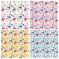 Little Bunnies in Scarves Fabric Felt - Rosie's Craft Shop Ltd