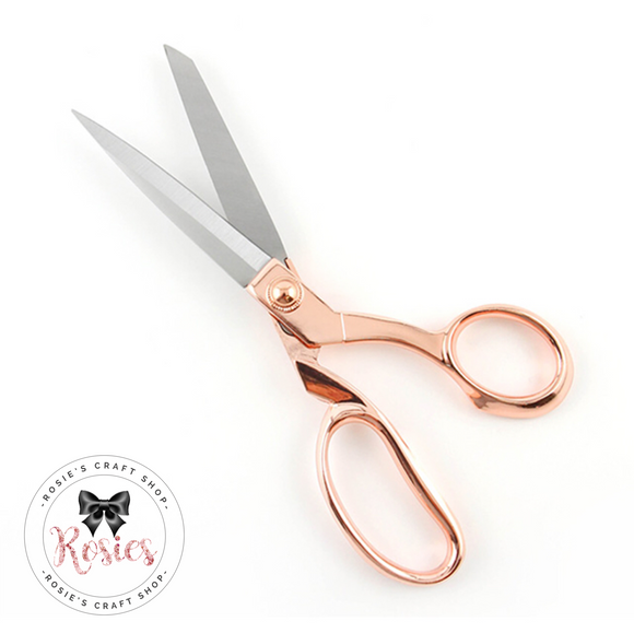 Hemline Rose Gold 21cm Dressmaking Scissors - Rosie's Craft Shop Ltd