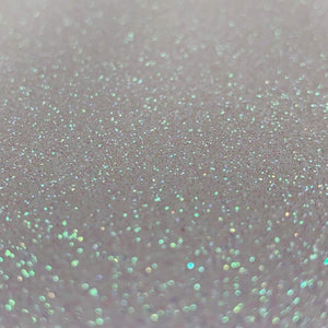 Holo White Premium Fine Glitter Topped Wool Felt