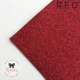 Red Glitter Iron On Vinyl HTV - Rosie's Craft Shop Ltd