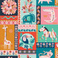 Animal Squares - Dandelion Jungle - Dashwood Studio Cotton Fabric ✂️