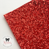 Red Luxury Chunky Glitter Fabric - Classic Collection - Rosie's Craft Shop Ltd