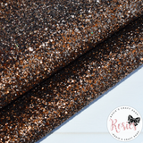 Brown Chunky Glitter Fabric - Luxury Core Collection - Rosie's Craft Shop Ltd