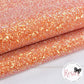 Juicy Orange Frosted Chunky Glitter Fabric - Luxury Core Collection - Rosie's Craft Shop Ltd