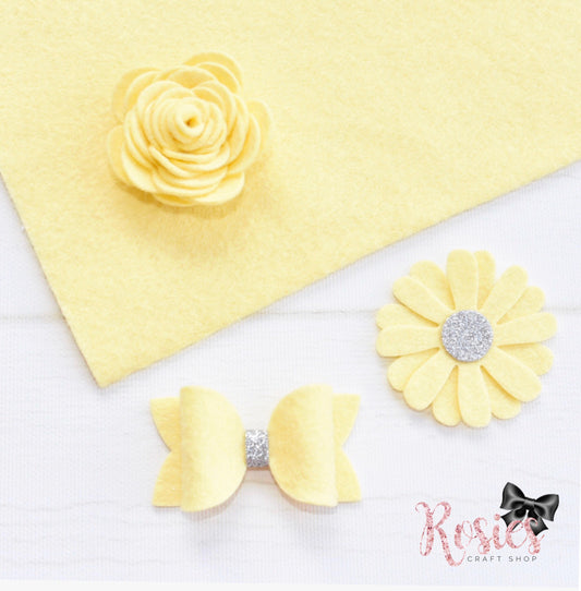 Buttercup Wool Blend Felt - Rosie's Craft Shop Ltd