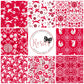 Starlit Hollow Red 8 Piece Fat Quarter Bundle - Dashwood Studio Cotton Fabric ✂️