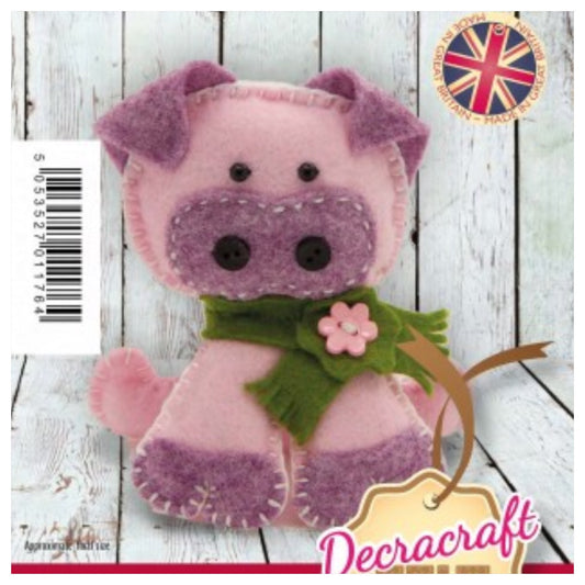 Peggy Pig Felt Kit - Make Your Own! - Rosie's Craft Shop Ltd