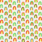 White Rainbows - Chilli Smiles - Robert Kaufman Cotton Fabric ✂️ £13 pm
