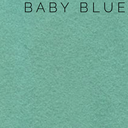 Baby Blue Wool Blend Felt (Green!) - Rosie's Craft Shop Ltd