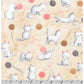 Kittens and Wool Balls Tan - Cuddly Kittens By Robert Kaufman - 100% Cotton Flannel Fabric - Rosie's Craft Shop Ltd