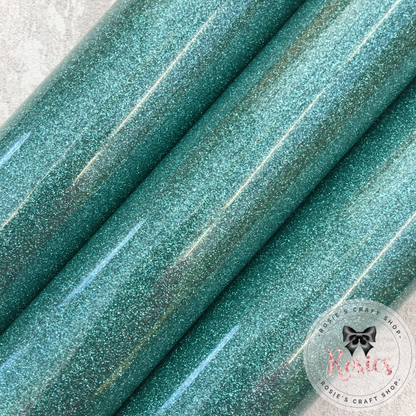Jade Glitter Iron On Vinyl HTV - Rosie's Craft Shop Ltd