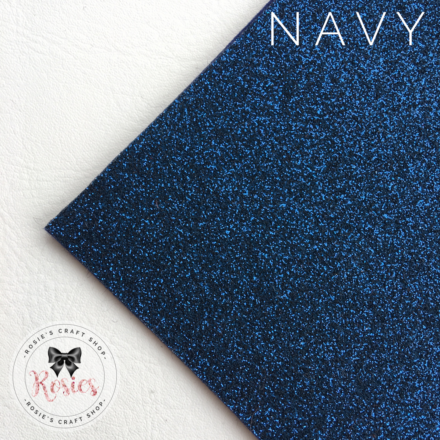 Navy Blue Glitter Iron On Vinyl HTV - Rosie's Craft Shop Ltd