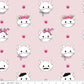 Kitty Cat Faces Pink Sparkle Metallic - Chloe and Friends - Riley Blake Cotton Fabric ✂️ £10 pm *SALE*
