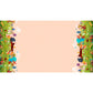 Woodland Animals Double Border in Melon - Music Festival by Michael Miller Cotton Fabric ✂️ £8 pm *SALE*