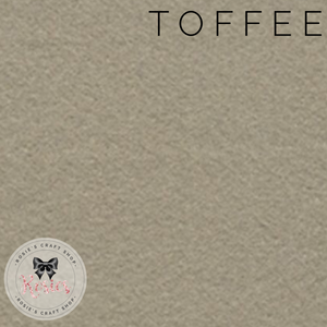 Toffee Wool Blend Felt - Rosie's Craft Shop Ltd