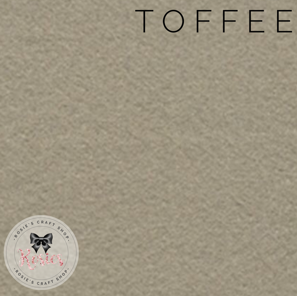 Toffee Wool Blend Felt - Rosie's Craft Shop Ltd