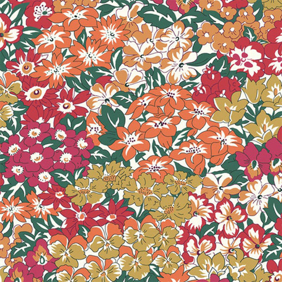 *SALE* Wisely Grove in Red & Orange - Liberty - The Orchard Garden