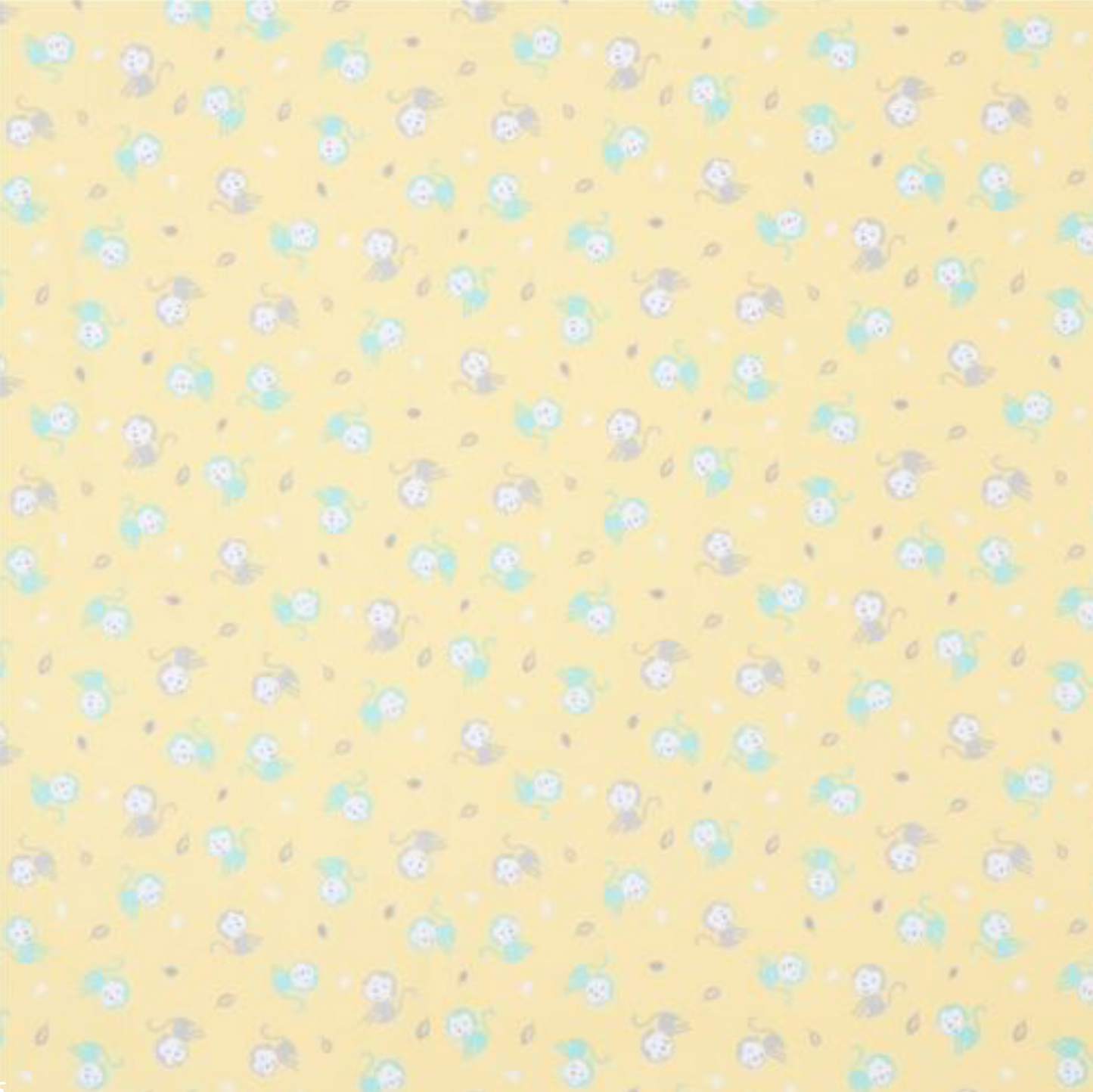 Yellow Monkey - Monkey Hangout By Robert Kaufman - 100% Cotton Flannel Fabric - Rosie's Craft Shop Ltd
