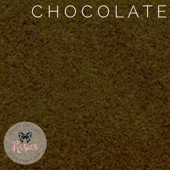 Chocolate Wool Blend Felt - Rosie's Craft Shop Ltd