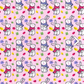 Little Bunnies in Scarves on Pink 100% Cotton Fabric - Rosie's Craft Shop Ltd
