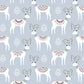 Christmas Reindeer on Grey with Metallic - Skogen - Dashwood Studios Cotton Fabric