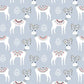 Christmas Reindeer on Grey with Metallic - Skogen - Dashwood Studios Cotton Fabric