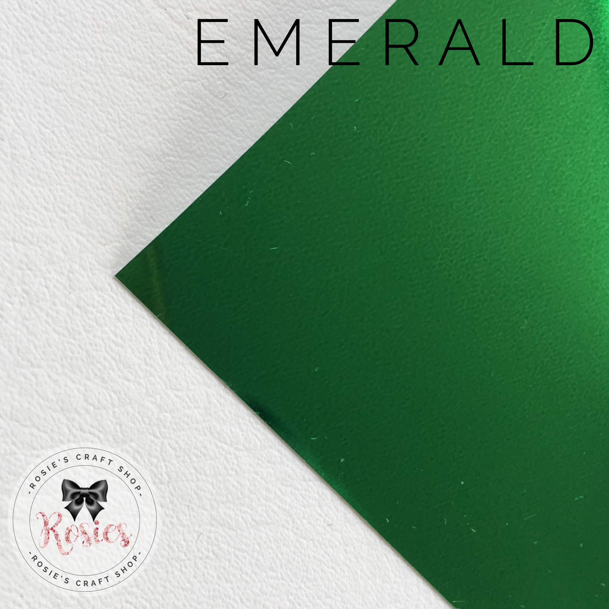 Emerald Green Metallic Iron On Vinyl HTV - Rosie's Craft Shop Ltd