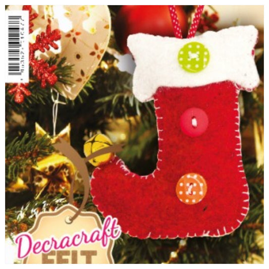 Christmas Stocking Felt Kit - Make Your Own! - Rosie's Craft Shop Ltd