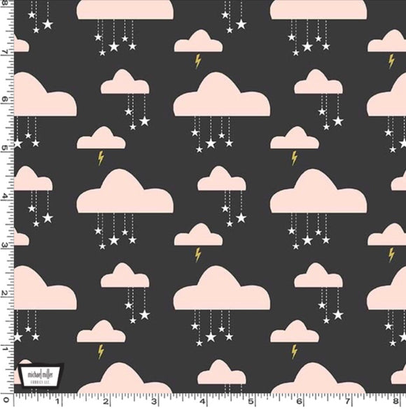 Swinging on a Star Clouds by Michael Miller - 100% Cotton Fabric - Rosie's Craft Shop Ltd