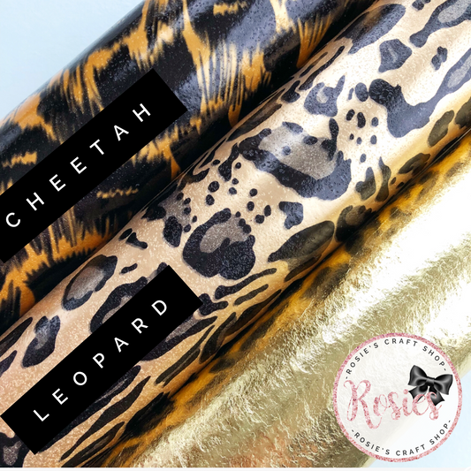 Animal Print Metallic Felt - Rosie's Craft Shop Ltd