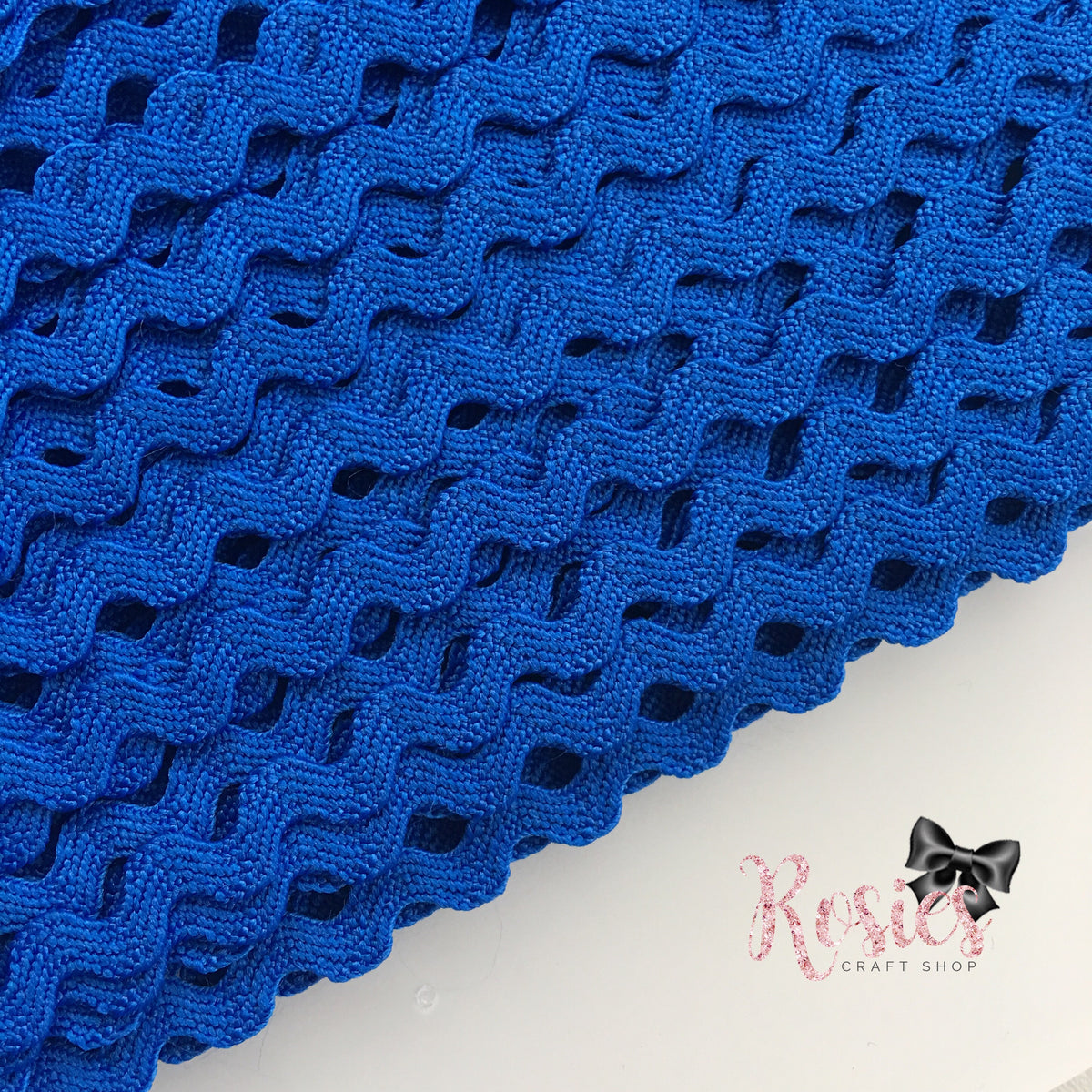 Royal Blue Ric Rac Royal Blue 8mm Ric Rac Trim ️ – Rosie's Craft Shop Ltd