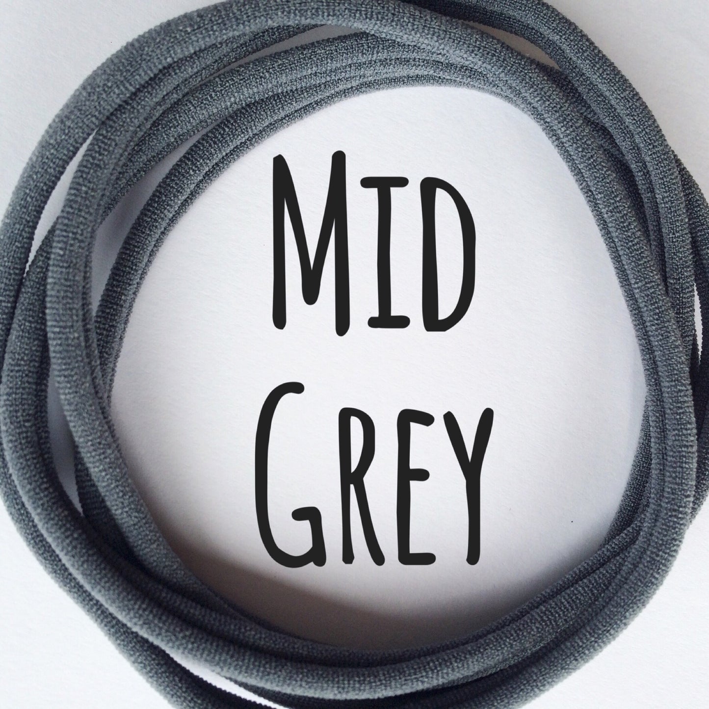 Mid Grey - Dainties by Nylon Headbands - Rosie's Craft Shop Ltd