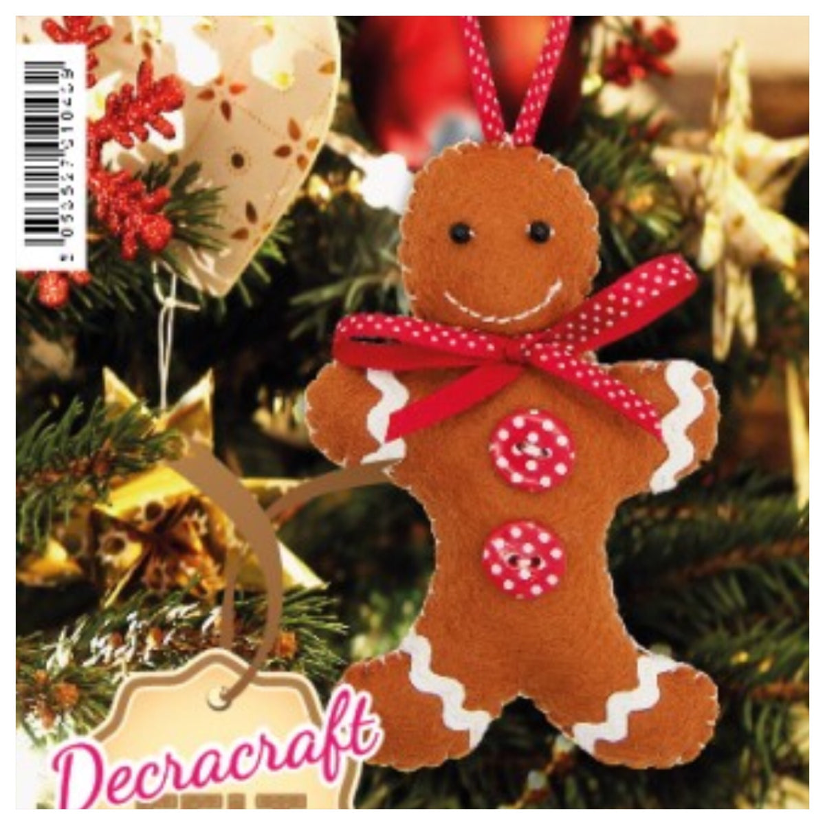 Gingerbread Man Felt Kit - Make Your Own! - Rosie's Craft Shop Ltd