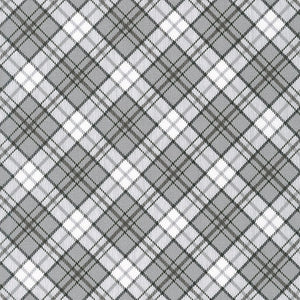 Charcoal Grey Tartan Style - Penelope - Robert Kaufman Cotton Fabric ✂️