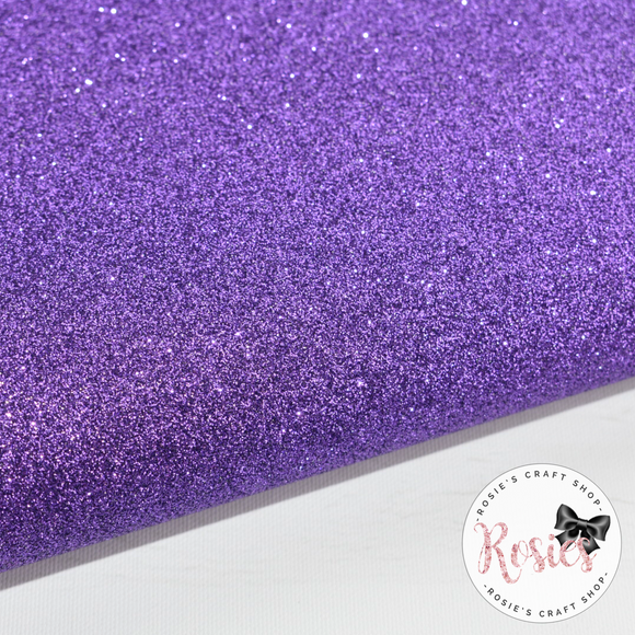 Purple Premium Fine Glitter Topped Wool Felt - Rosie's Craft Shop Ltd