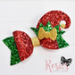 Christmas Elf Hat Bow Plastic Template