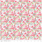White Floral Designer Fabric Felt - Butterflies & Berries - Rosie's Craft Shop Ltd