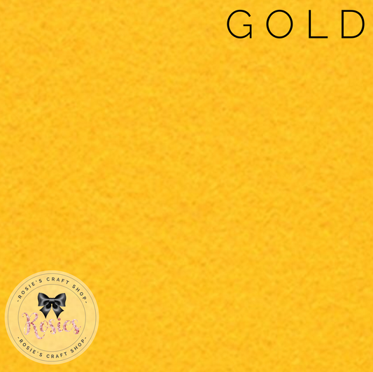 Gold Wool Blend Felt - Rosie's Craft Shop Ltd