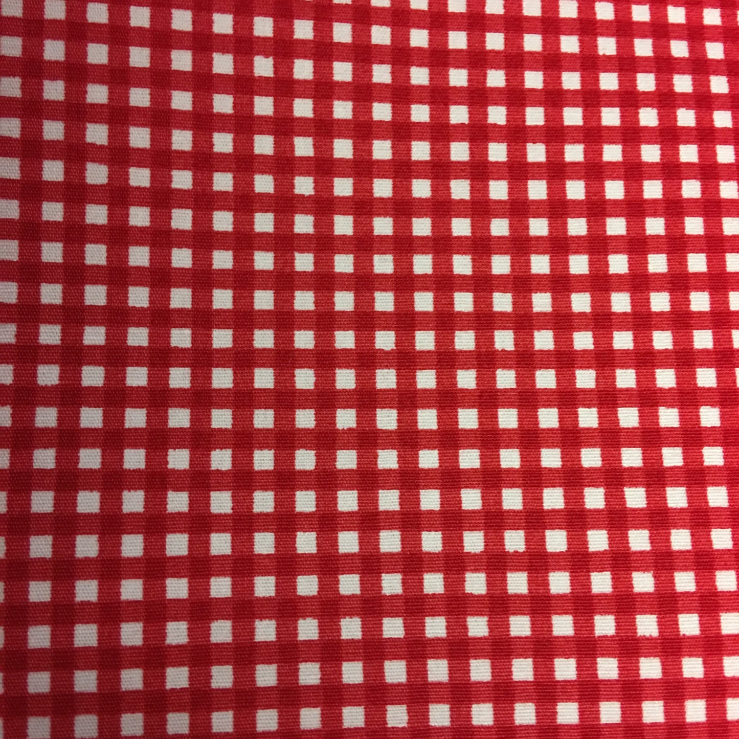 Red & White Gingham 100% Cotton Fabric - Rosie's Craft Shop Ltd