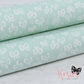 Mint Green Ditsy Bows Designer Fabric Felt