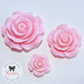 Pastel Green Flower Flat Backed Resin Embellishment. - Rosie's Craft Shop Ltd