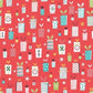 Christmas Presents on Red with Metallic - Forest Friends - Dashwood Studios Cotton Fabric ✂️ £9 pm *SALE*